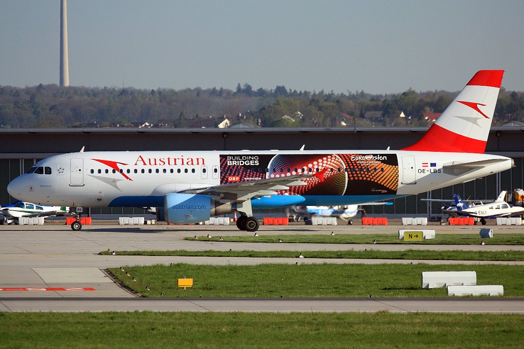 OE-LBS Austrian A 320-315<br />Eurovision Song Contest Livery