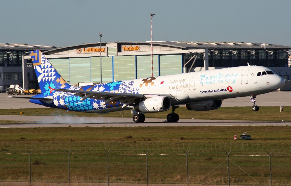 Turkish Airlines/Airbus A321-231/TC-JRG "Discover the potential c/s"