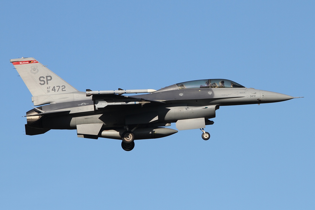 United States - US Air Force (USAF) Lockheed Martin F-16DJ Fighting Falcon 91-0472 