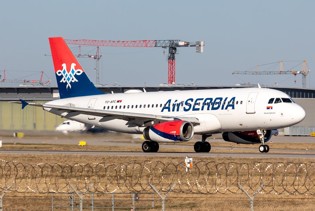Air Serbia / YU-APC / Airbus A319-131