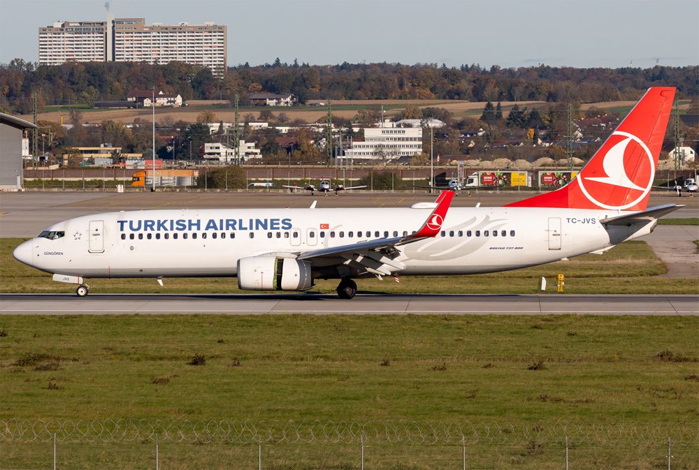 Turkish Airlines / TC-JVS / Boeing 737-8F2